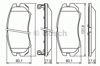 Тормозные колодки 0986424815 BOSCH