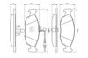 Колодки тормозные дисковые комплект 0986461764 BOSCH