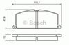 Передние тормозные колодки 0986468701 BOSCH