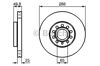 Диск тормозной передний 0986479088 BOSCH