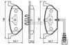 Передние тормозные колодки 0986494019 BOSCH