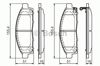 Колодки тормозные дисковые комплект 0986494268 BOSCH