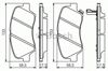 Колодки тормозные передние дисковые 0986494563 BOSCH