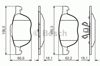 Колодки тормозные дисковые комплект 0986495215 BOSCH