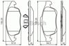 Колодки передние 0986495258 BOSCH