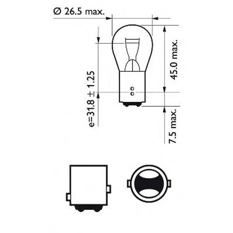 Лампа автомобильная 12495CP PHILIPS