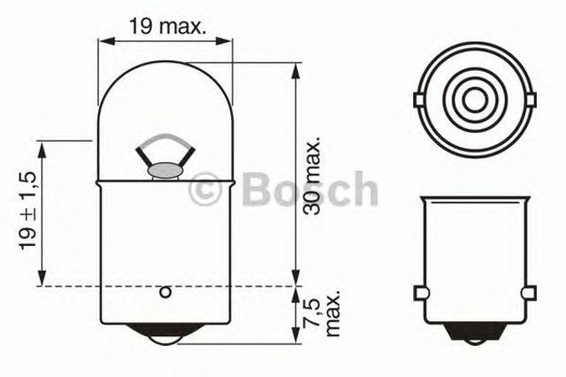 1987302204 BOSCH Лампочка купить в Чернигов