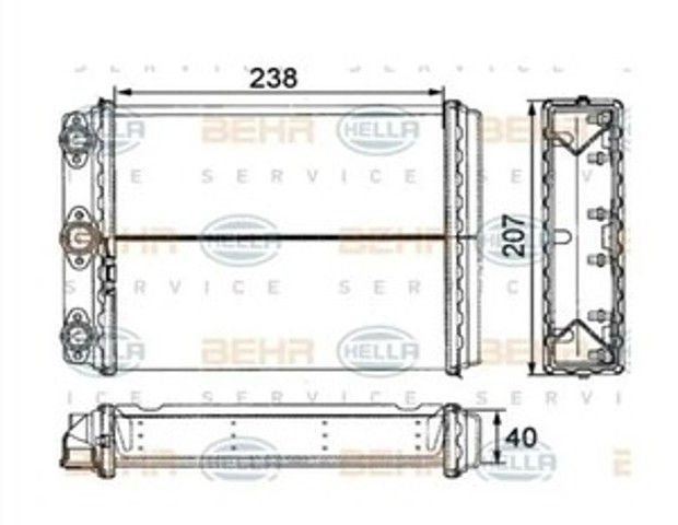 Радиатор отопителя 5014N81 POLCAR
