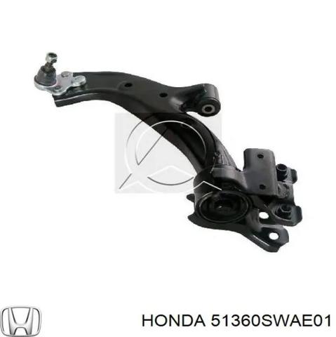 Левый рычаг передней нижней подвески 51360SWAE01 HONDA