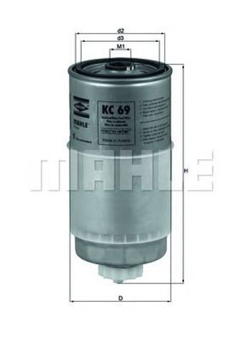 KC69 MAHLE Топливный фильтр купить в Черкассы