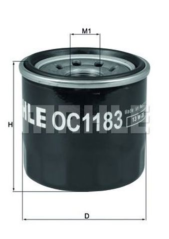 MAHLE OC1183 Фильтр масляный в наличии Тернополь