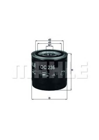 MAHLE OC236 Фильтр масляный в наличии Сумы