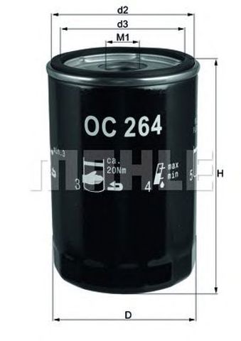 MAHLE OC264 Масляный фильтр в наличии Львов