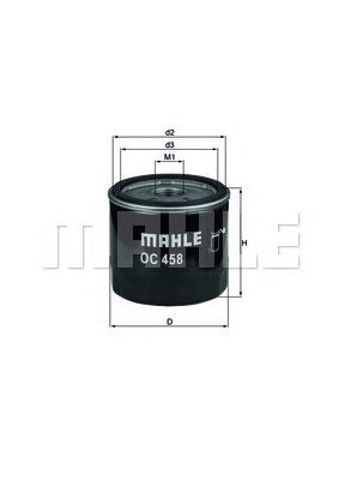 OC458 MAHLE Масляный фильтр купить в Хмельницкий