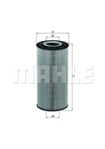 MAHLE OX1231D Масляный фильтр в наличии Черкассы