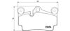 Задние колодки P85070 BREMBO