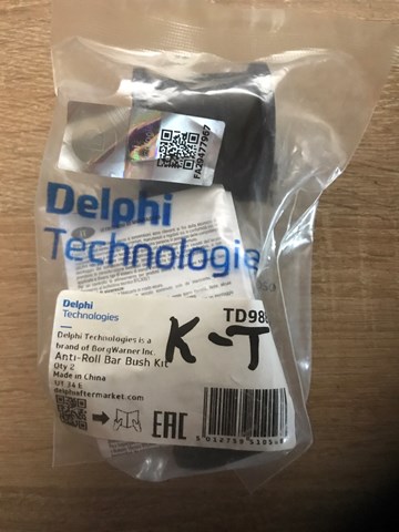 DELPHI TD988W Втулка стабилизатора заднего в наличии Николаев