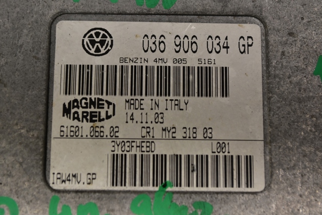 VAG 036906034GP Модуль управления (ЭБУ) двигателем в наличии Ирпень