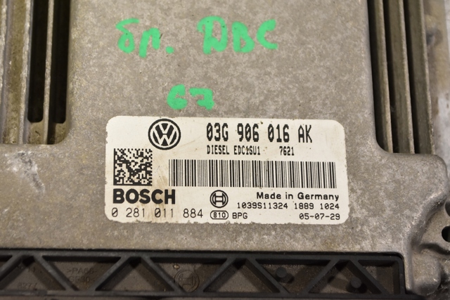VAG 03G906016AK Модуль управления (ЭБУ) двигателем в наличии Полтава