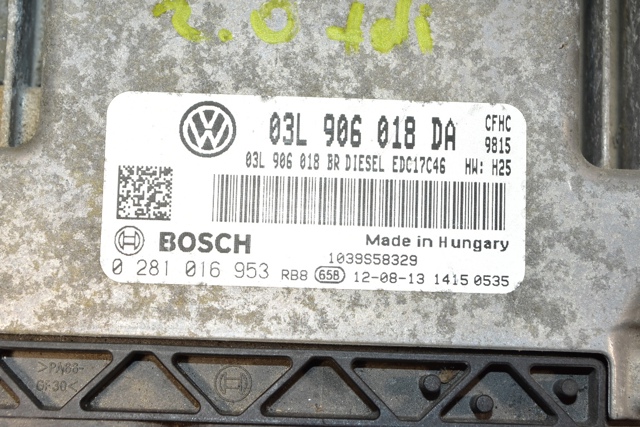 VAG 03L906018DA Блок управления двигателем в наличии Каменское