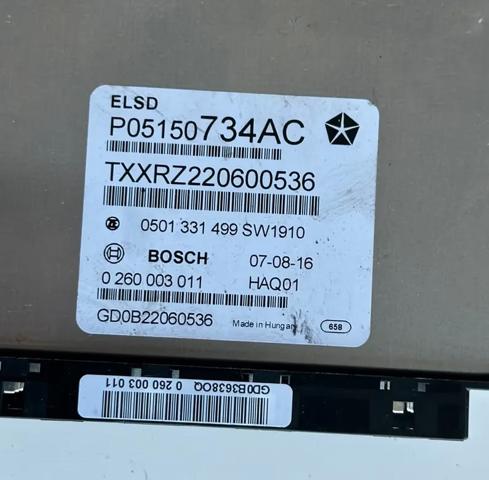 CHRYSLER 05150734AC в наличии Николаев