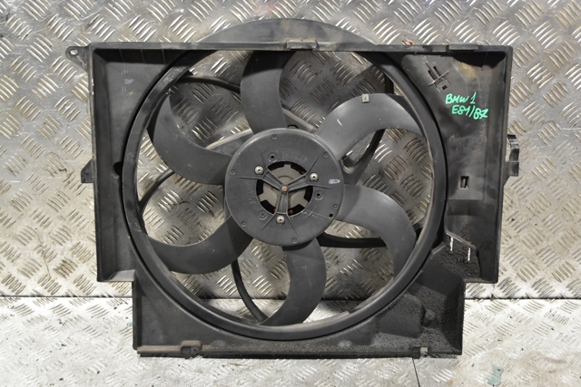 Вентилятор радиатора 6 лопастей в сборе с диффузором bmw (e81/e87) 16326937515