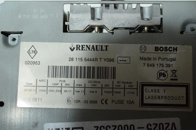 RENAULT 281155444R Магнитола (радио AM/FM) в наличии Черновцы