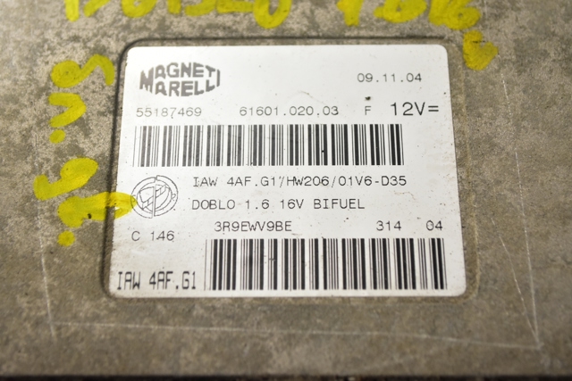 55187469 FIAT Модуль управления (ЭБУ) двигателем купить в Каменское