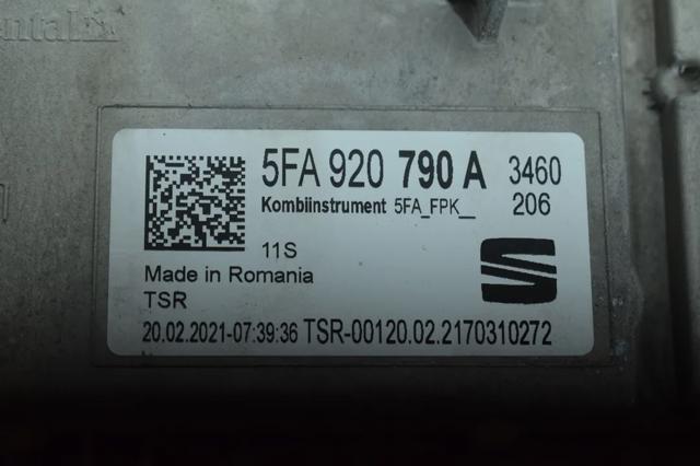 Приборная доска 5FA920790A VAG