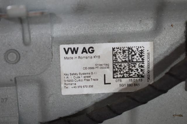 VAG 5G1880841 Подушка безопасности (AIRBAG) водительская, защиты коленей в наличии Украина