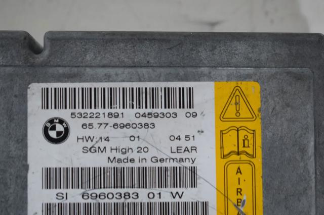 BMW 65776960383 Модуль-процессор управления подушкой безопасности (ЭБУ AIRBAG) в наличии Чернигов