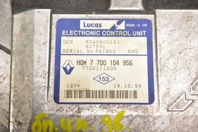 RENAULT 7700104956 Модуль управления (ЭБУ) двигателем в наличии Кривой Рог