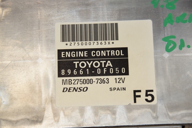TOYOTA 896610F050 Модуль управления (ЭБУ) двигателем в наличии Черкассы