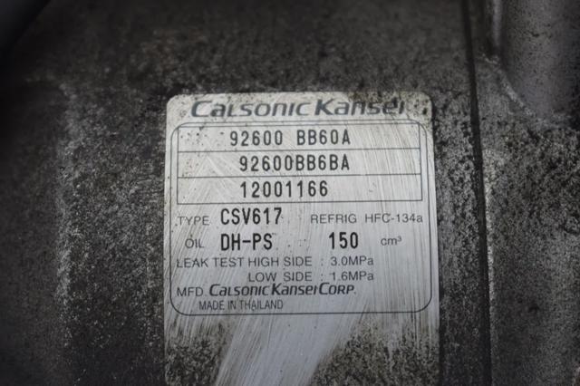 92600BB60A NISSAN Компрессор кондиционера купить в Сумы