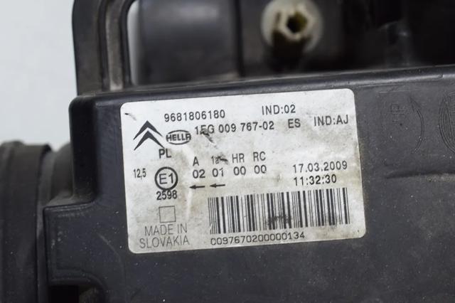 PEUGEOT 9681806180 Фара правая в наличии Харьков