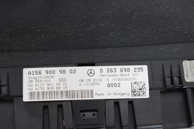 Приборная доска A1569009802 MERCEDES