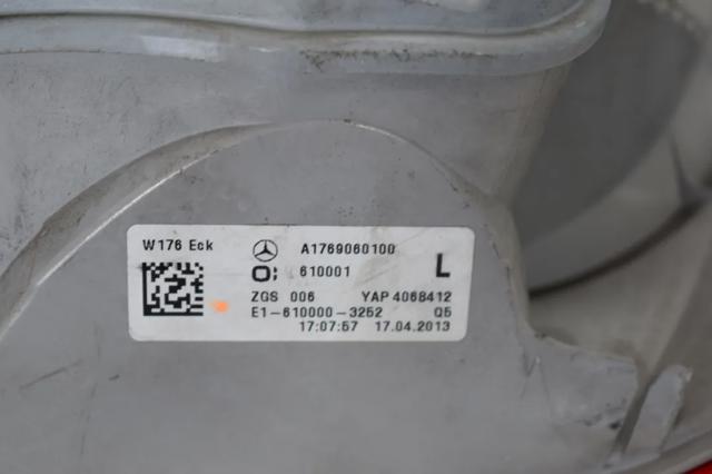 MERCEDES A1769060100 Фонарь задний левый в наличии Павлоград