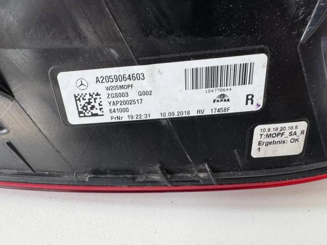 MERCEDES A2059064603 Задний фонарь в наличии Черкассы