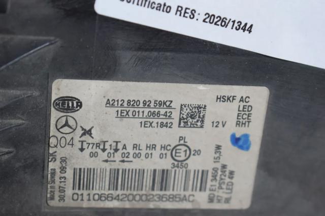 MERCEDES A2128209259 в наличии Винница