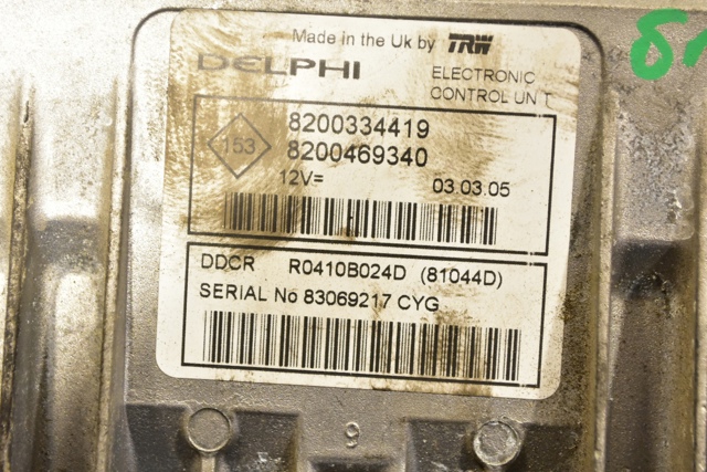 RENAULT R0410B024D Модуль управления (ЭБУ) двигателем в наличии Львов