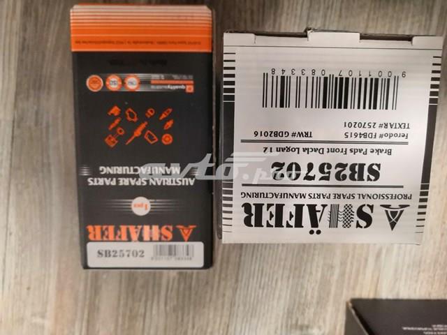 SB25702 SHAFER Передние тормозные колодки купить в Ирпень