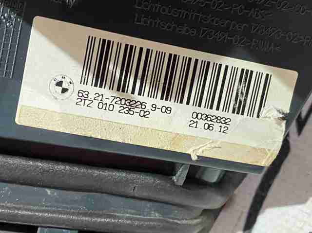 63217203226 BMW Фонарь задний правый внутренний купить в Николаев
