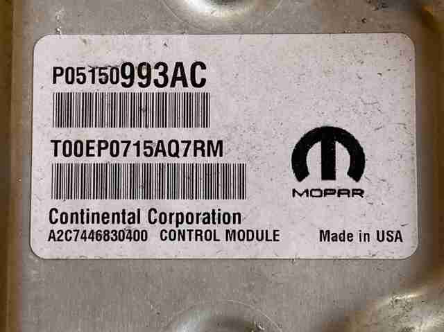 CHRYSLER P05150993AC в наличии Николаев