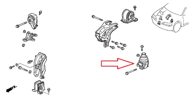 Гидроопора двигателя левая H321548 HETIAN