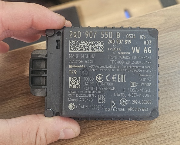 2Q0907550B VAG Радарный датчик дистанции купить в Житомир