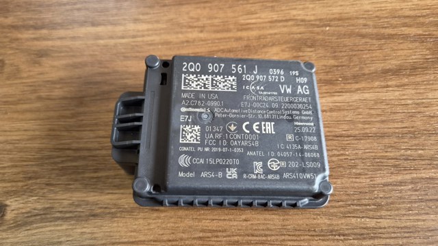 Блок управления круиз-контролем 2Q0907561J VAG