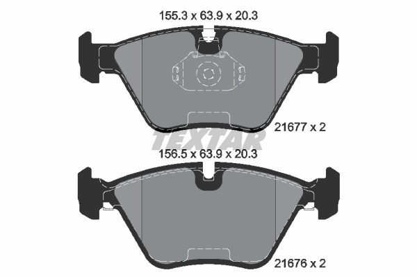 Колодки передние 2167703 TEXTAR