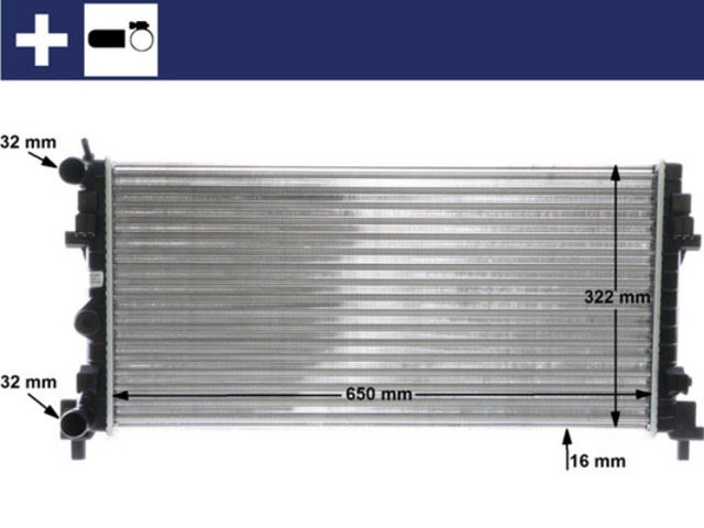 Радиатор охлаждения CR2081000S MAHLE