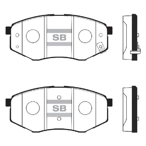 Тормозные колодки SP1374 HI-Q