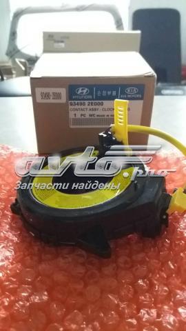 Кольцо AIRBAG контактное, шлейф руля 934902E000 КИТАЙ